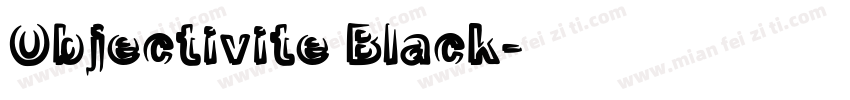 Objectivite Black字体转换